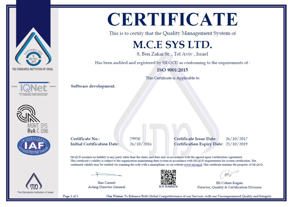 ISO 9001-2015 mce