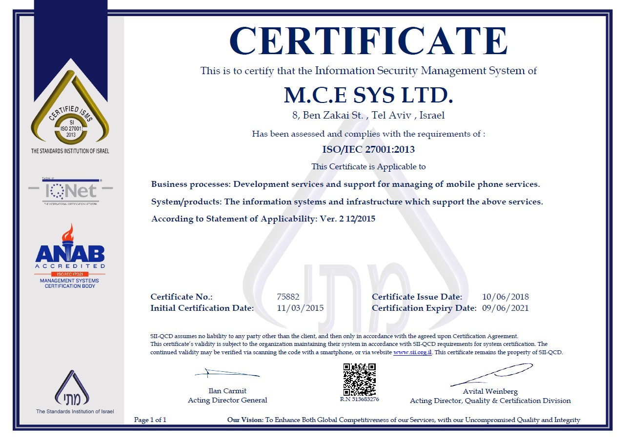ISO 27001-2013 mce